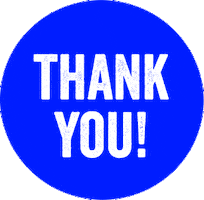 Thanks Thank You Sticker by CoolBest