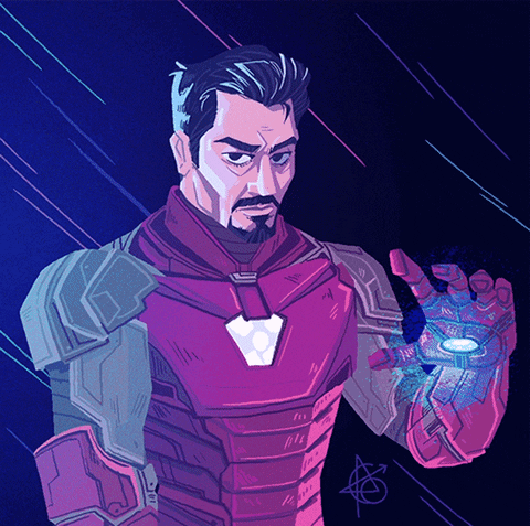 Iron Man Marvel GIF by AmyRightMeow