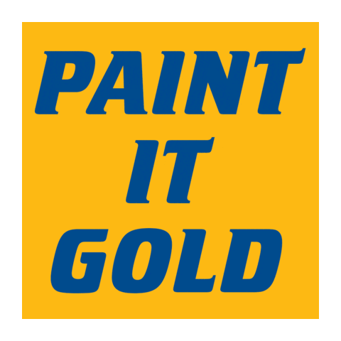 Wne Paint It Gold Sticker by Western New England University