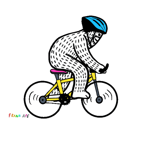 Fun Bike Sticker by Frank Ape