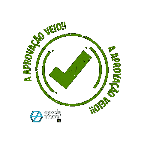 Aprovado Sticker by Escola Thathi