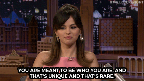 Be Yourself Selena Gomez GIF by The Tonight Show Starring Jimmy Fallon