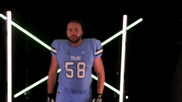 College Sports Football GIF by GreenWave