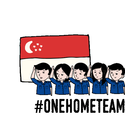 Singapore Officer Sticker by OneHomeTeam