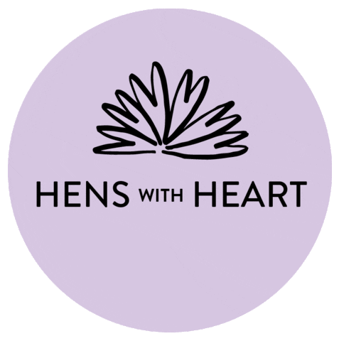 Hens with Heart Sticker