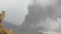 Lightning Seen During La Palma Volcanic Eruption
