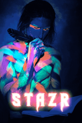 STAZR makeup alien fantasy superhero GIF