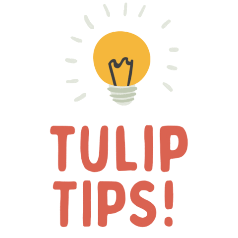 Tulip Chocolate Sticker