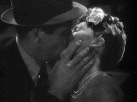 old-hollywood-films kiss romance old hollywood classic movies GIF