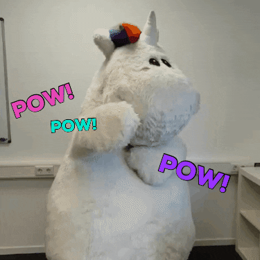 Unicorn Pow GIF by Pummel & Friends