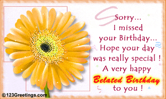 Happy Belated Birthday GIFs - Find & Share on GIPHY