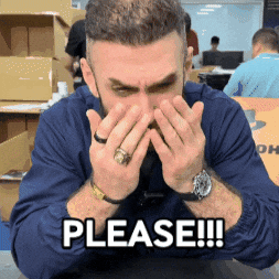 Beg Please GIF by MAGIC JOHN