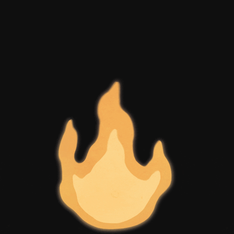 KUMAKINO fire light flame spark GIF