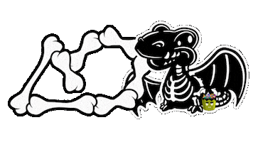 T-Rex Halloween Sticker by Autumn Oaks