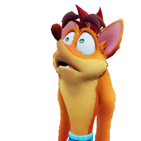 Shocked Sticker by Crash Bandicoot for iOS & Android | GIPHY