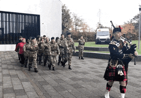 Marching Band Army GIF by Hugh Baird College and University Centre