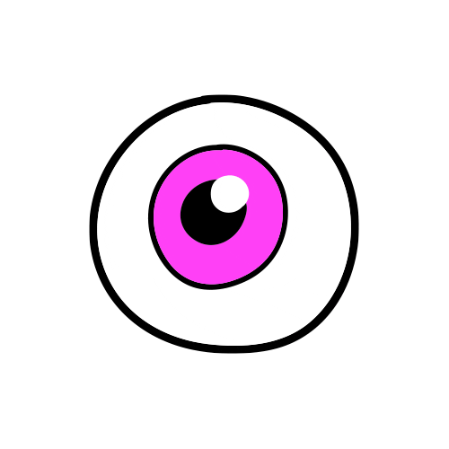 Eye Melt Sticker by Marcelo Seltzer