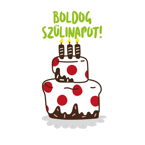 Happy Birthday GIF by Pöttyös Túró Rudi