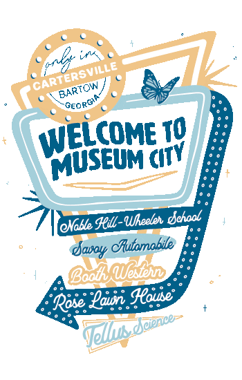 only in cartersville bartow Sticker