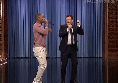 New trending GIF online: dancing, jimmy fallon, singing, tonight show, will  smith