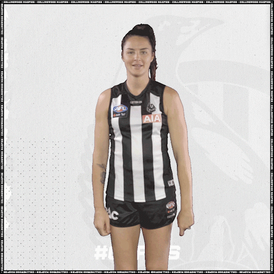 Wiggle Finger GIF by CollingwoodFC