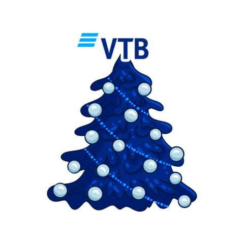 Christmas Tree Sticker by VTB Bank Armenia