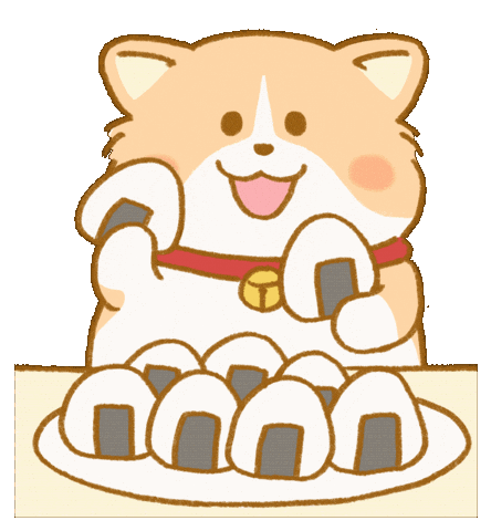 Corgi Eat Sticker