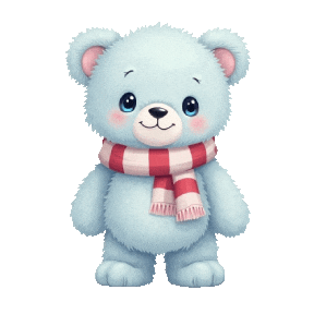 Wearing Scarf Sticker