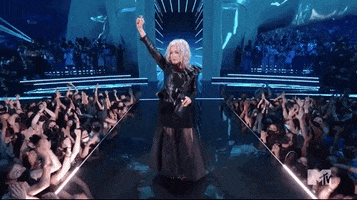 Cyndi Lauper Fist GIF by 2021 MTV Video Music Awards