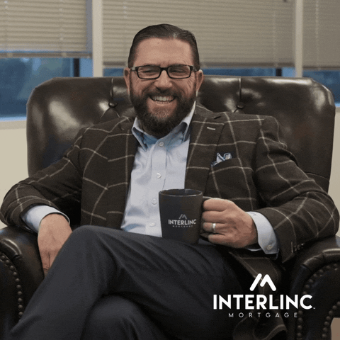Happy Coffee GIF by InterLinc Mortgage