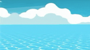 On A Boat Swimming GIF