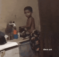 Kitchen Child GIF by DevX Art