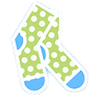Sticker by Socks in Stock