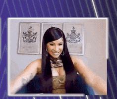 Cardi B Tongue Out GIF by RADIO.COM