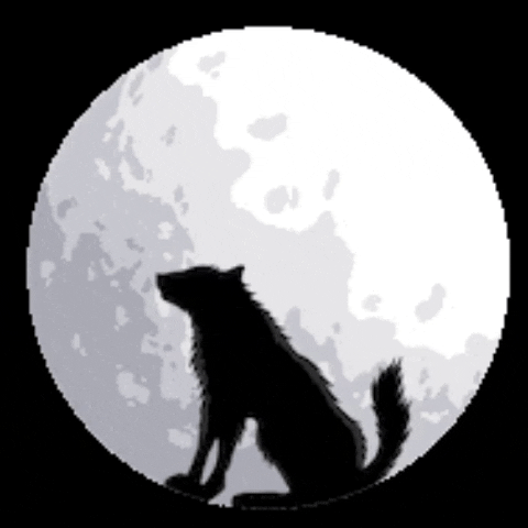 animated wolf howling gif