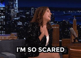 Scared Molly Shannon GIF by The Tonight Show Starring Jimmy Fallon