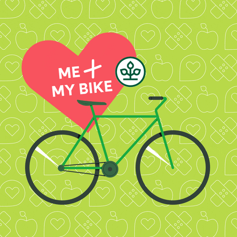 AOK_Niedersachsen love heart health bike GIF