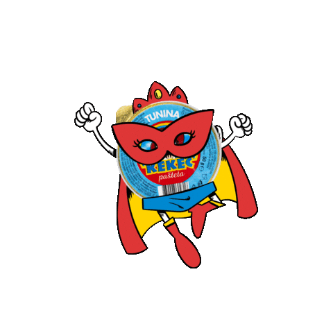 Superhero Tuna Sticker by Kekec Pašteta