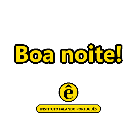 Boa Noite Promo Sticker by Instituto Falando Português