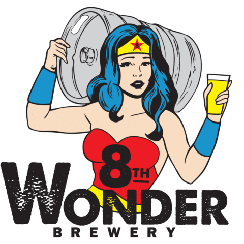 Wonder Woman Beer Sticker by Beerchronicle.com