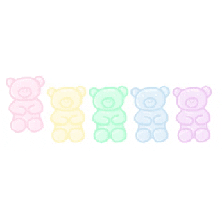ohmyichigo bear colours ichigo gummy bear GIF