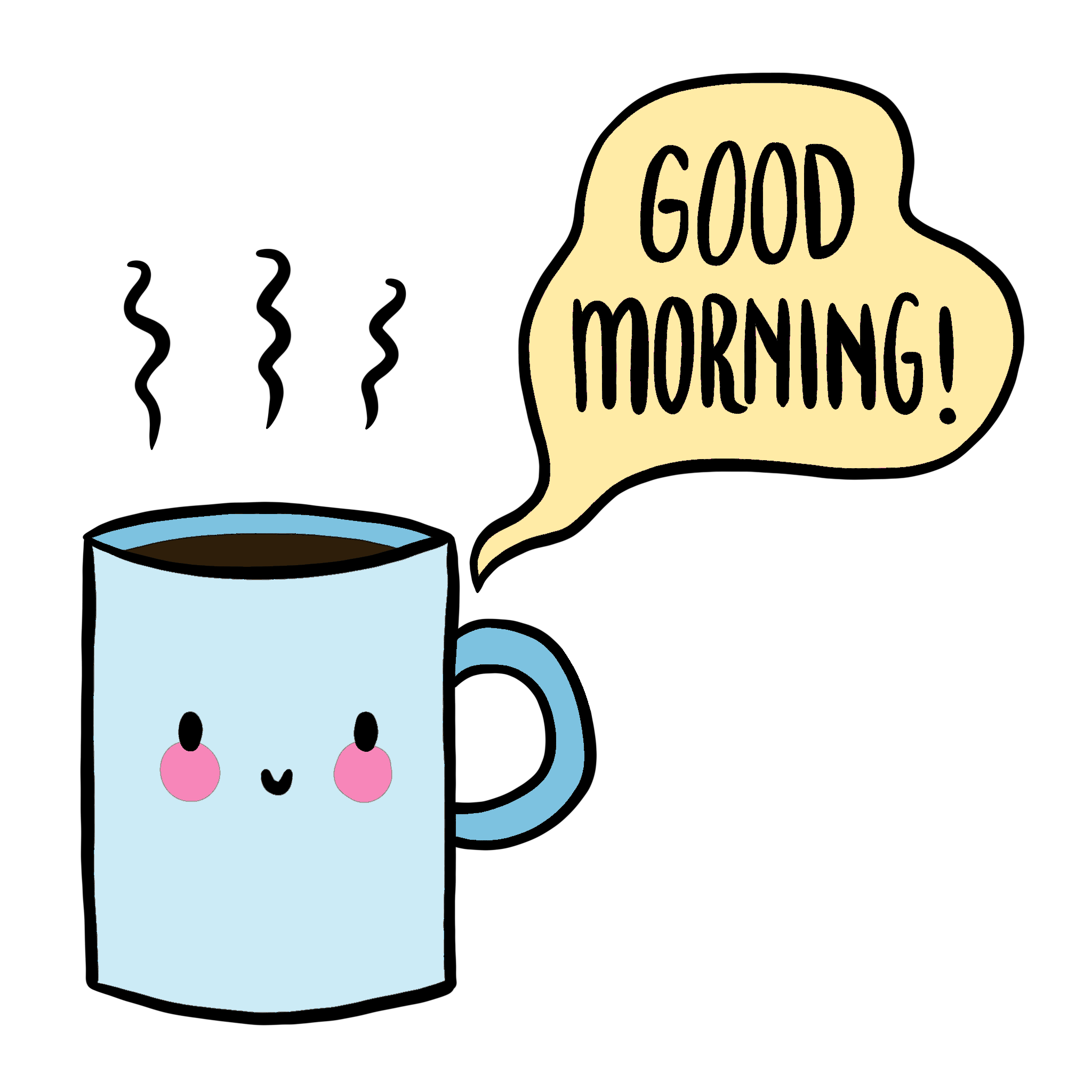 Good Morning Coffee Sticker By Rafs Design For IOS Android GIPHY