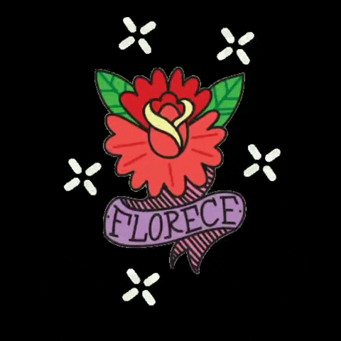 Cinthiecitas flower tattoo flor tatuaje GIF