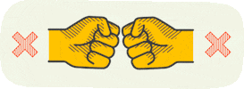 Work From Home Fist Bump GIF by Telegraph Creative