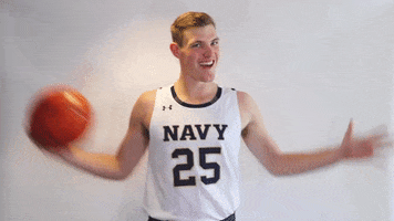 navyathletics navy athletics navy basketball navy mens basketball alec loehr GIF