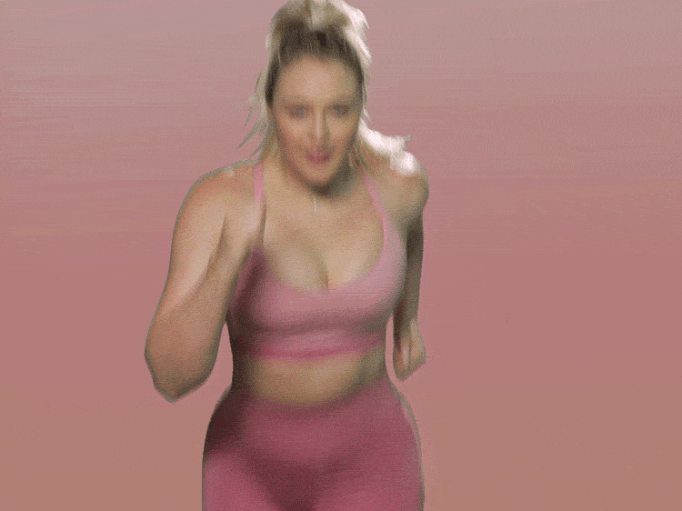 Iskra Lawrence Running GIF by iskra