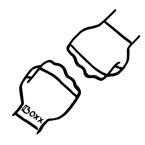 Good Vibes Fist Bump Sticker by BoxxLDN