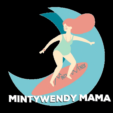 Surf Mama GIF by MintyWendy