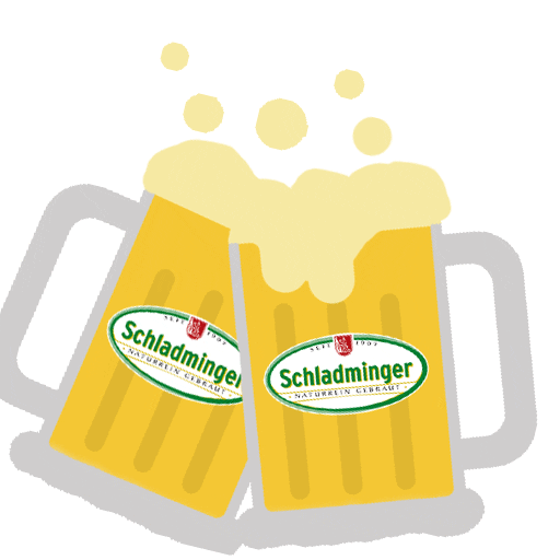 Beer Cheers Sticker by Schladming-Dachstein