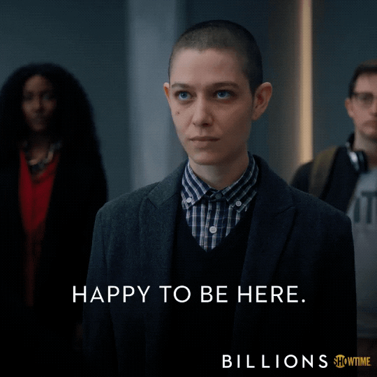 happy to be here asia kate dillon GIF by Billions
